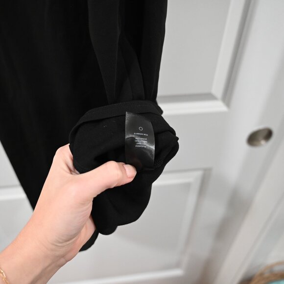 Rag & Bone Size Medium Black Midi Nora Dress with Back Cutout - Picture 8 of 8